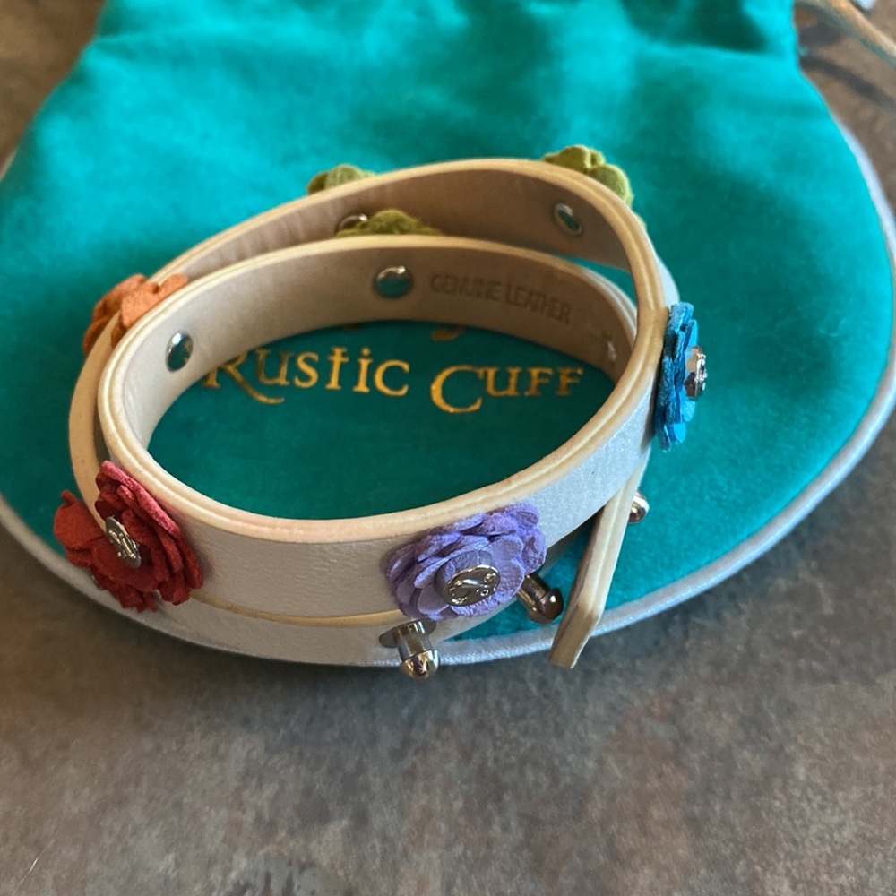 Rustic Cuff Flower Double Wrap and Lilac Emerson Set - Picture 3 of 5